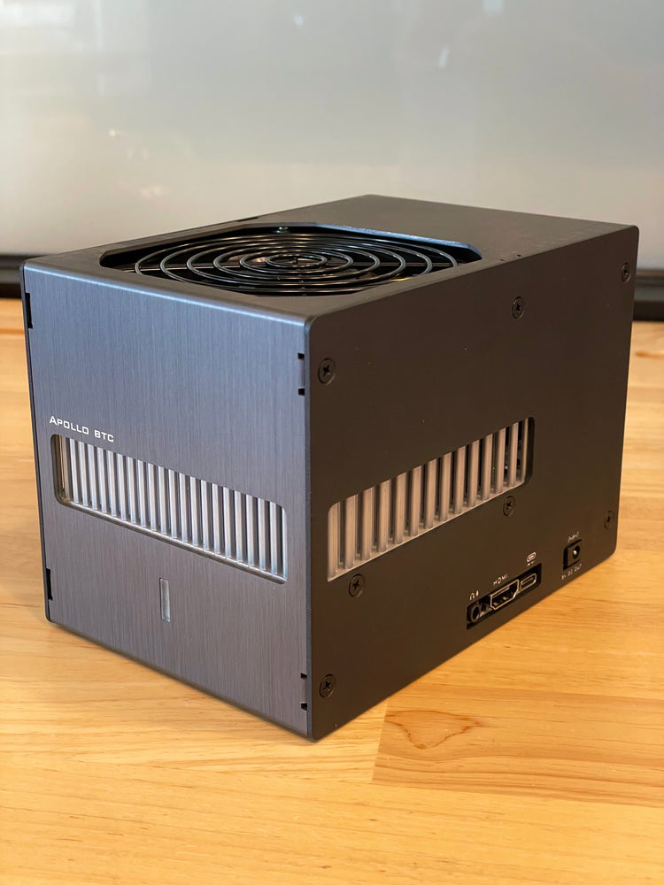 Apollo BTC A Bitcoin ASIC Miner and Desktop Class Computer running a